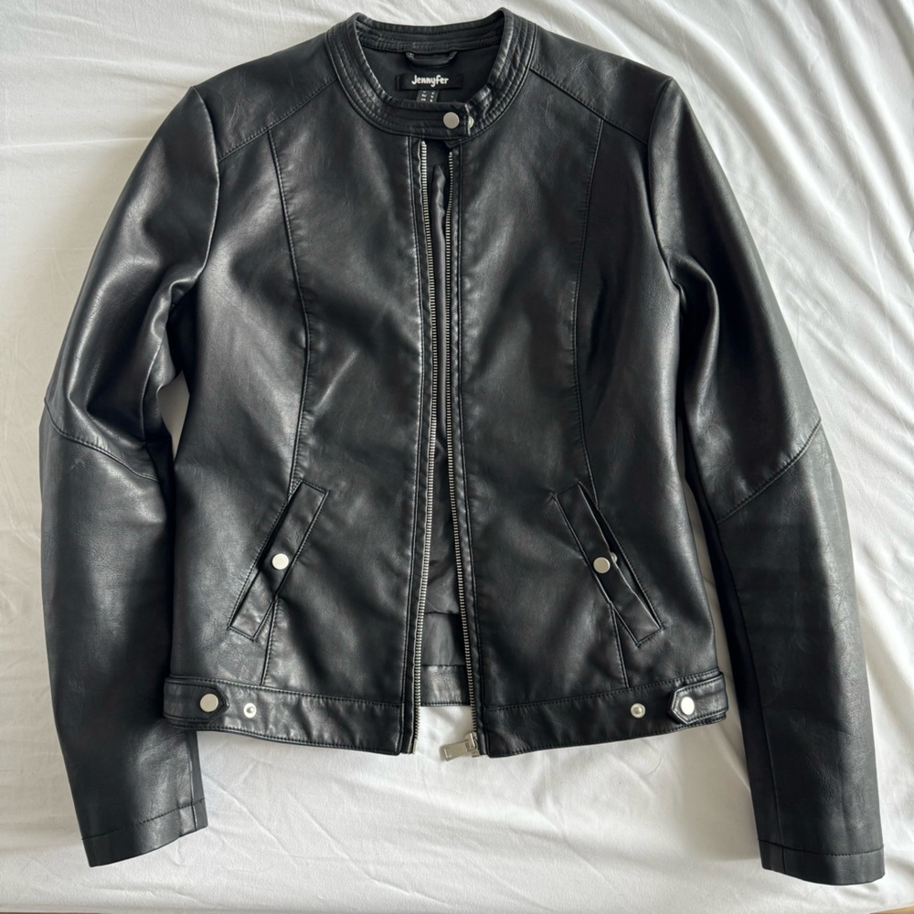 Jennyfer Black Faux Leather Jacket
